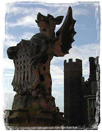 Gargoyle outside of the Castle of Henry the Eighth - Digital Image