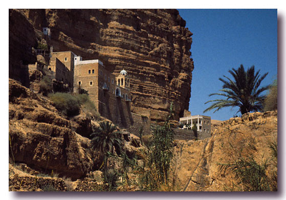 Monastery Mar Jeris - In the Wadi Kelt, outside of Jerico