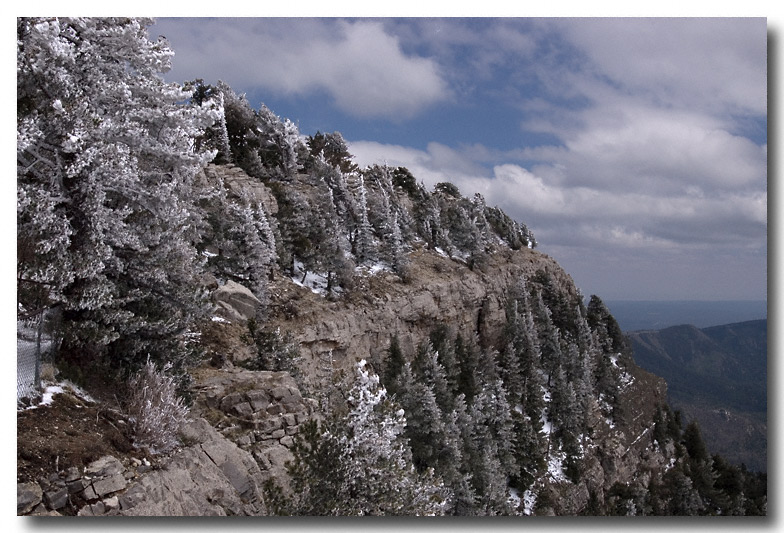 Late May snow on the Sandia summit, May 24, 2008