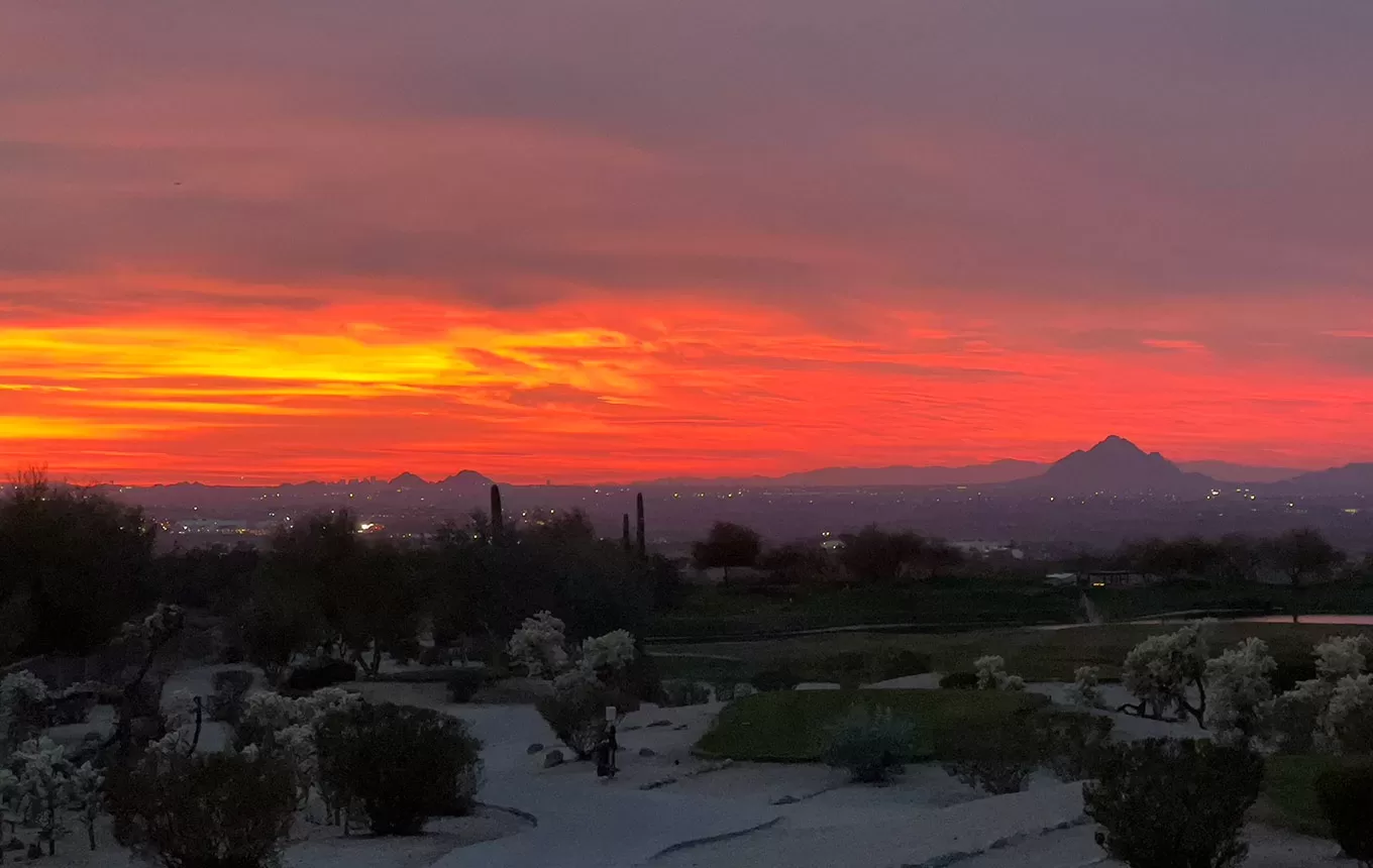 Sunset over Phoenix